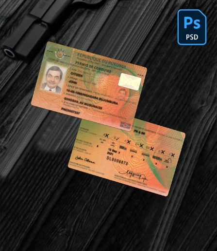 Burundi driving license PSD